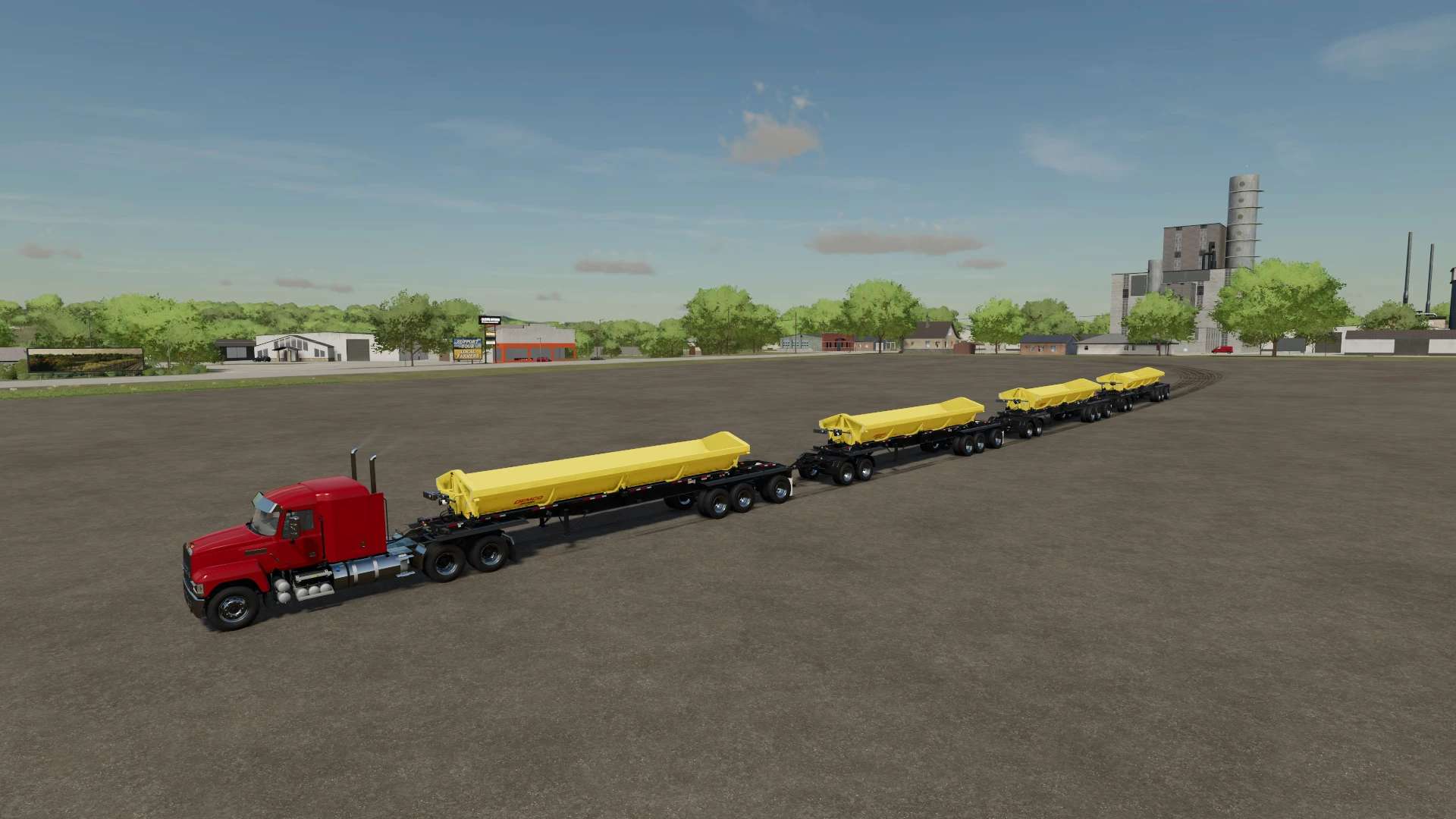 Demco Side Dump Road Train Edition V10 Farming Simulator 22 Mod 5413